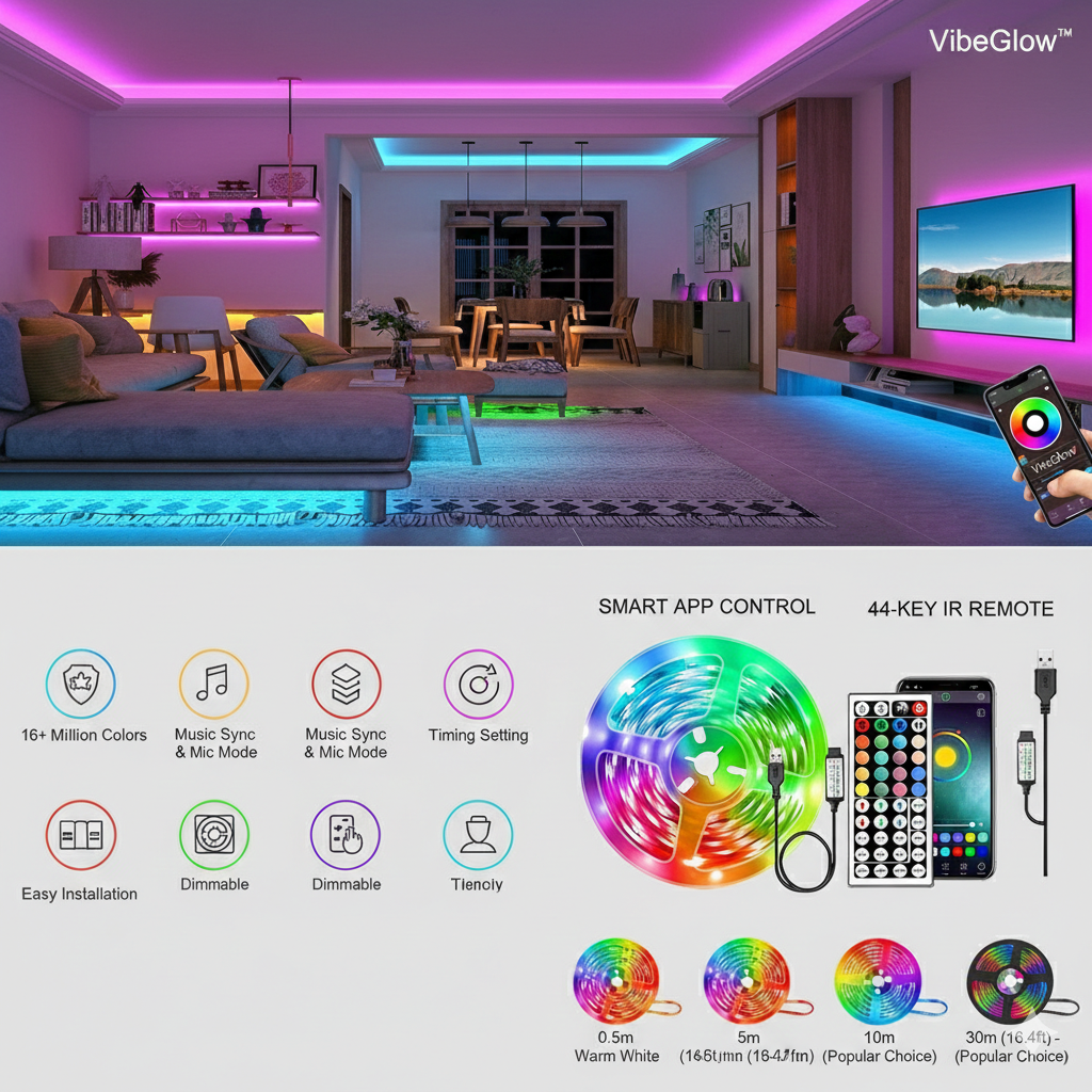 VibeGlow™ Smart LED Strip
