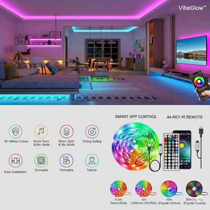 VibeGlow™ Smart LED Strip